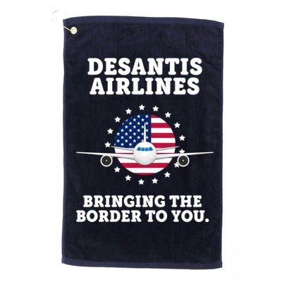 DeSantis Airlines Bringing The Boarder To You Golf Towel