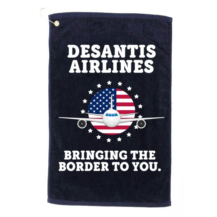 DeSantis Airlines Bringing The Boarder To You Golf Towel