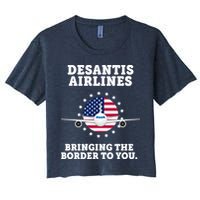 DeSantis Airlines Bringing The Boarder To You Women's Crop Top Tee