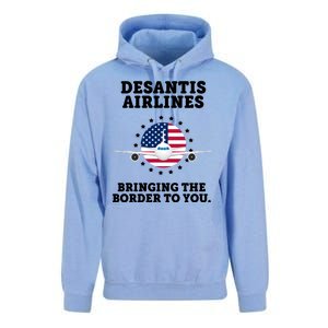 DeSantis Airlines Bringing The Boarder To You Unisex Surf Hoodie