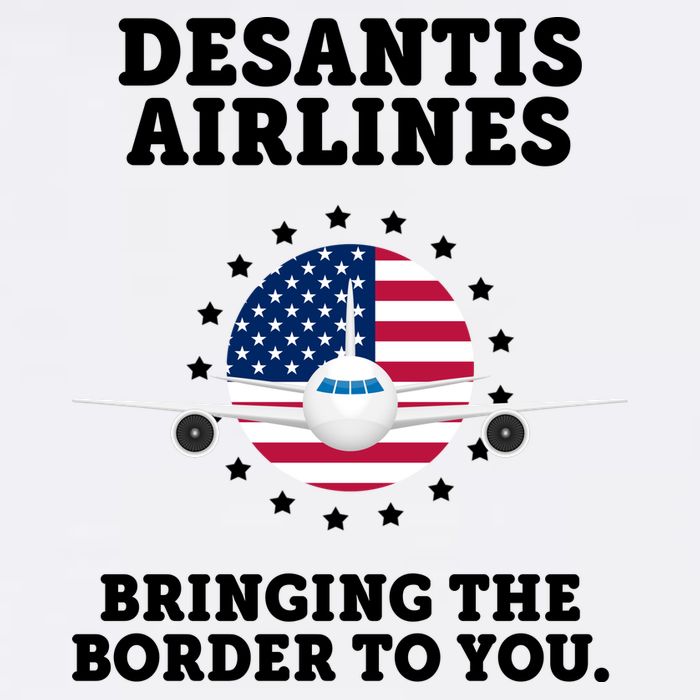 DeSantis Airlines Bringing The Boarder To You Garment-Dyed Sweatshirt