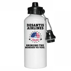 DeSantis Airlines Bringing The Boarder To You Aluminum Water Bottle 