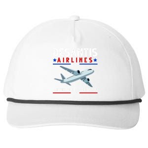 Desantis Airlines Bringing The Border To You Snapback Five-Panel Rope Hat