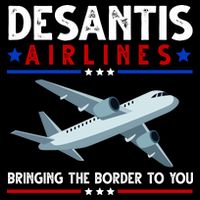Desantis Airlines Bringing The Border To You Drawstring Bag