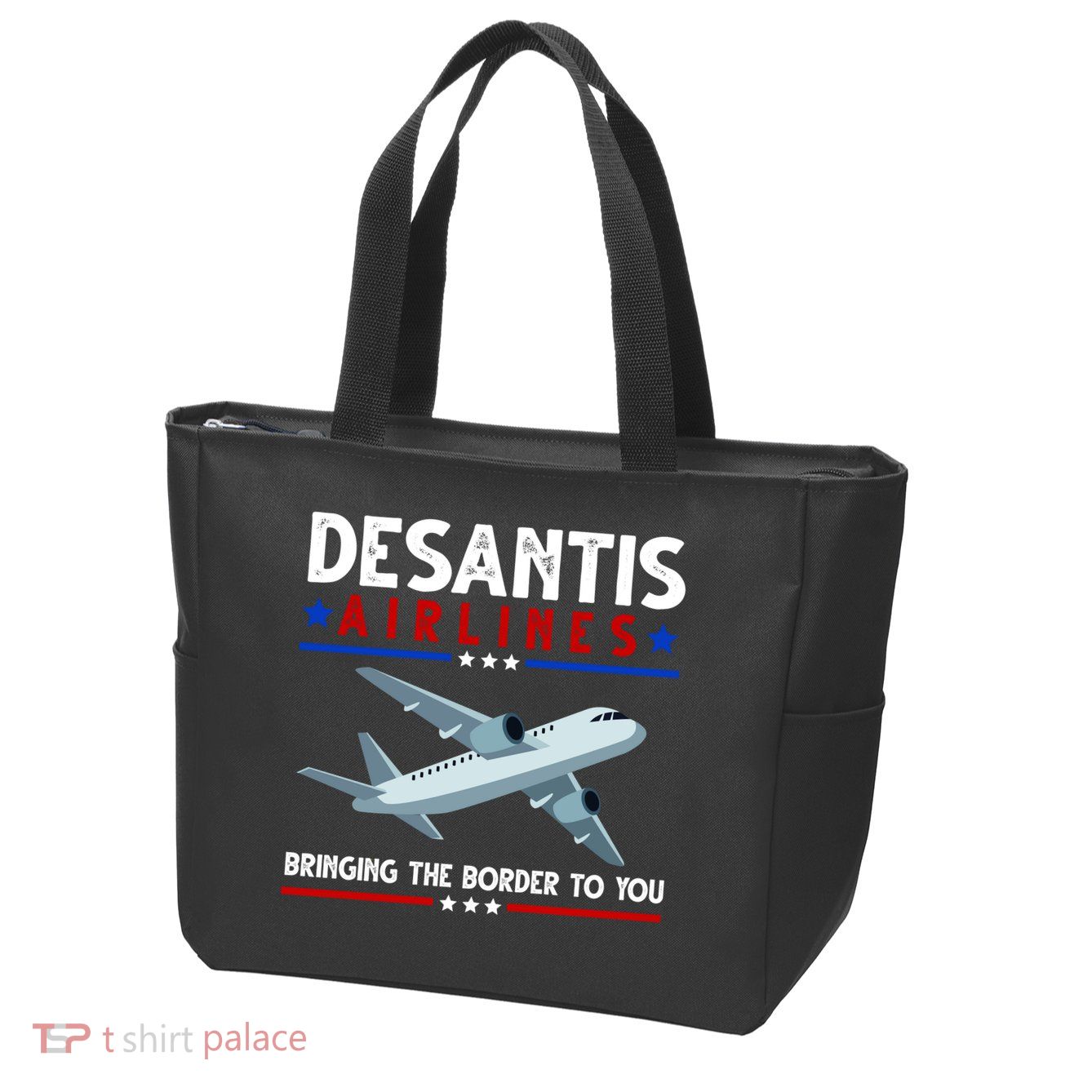 Desantis Airlines Bringing The Border To You Zip Tote Bag
