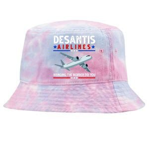 Desantis Airlines Bringing The Border To You Tie-Dyed Bucket Hat