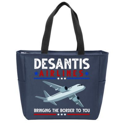 Desantis Airlines Bringing The Border To You Zip Tote Bag