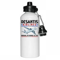 Desantis Airlines Bringing The Border To You Aluminum Water Bottle