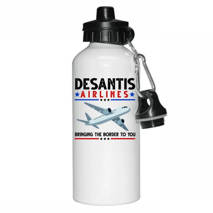 Desantis Airlines Bringing The Border To You Aluminum Water Bottle