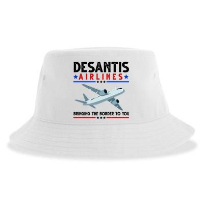 Desantis Airlines Bringing The Border To You Sustainable Bucket Hat