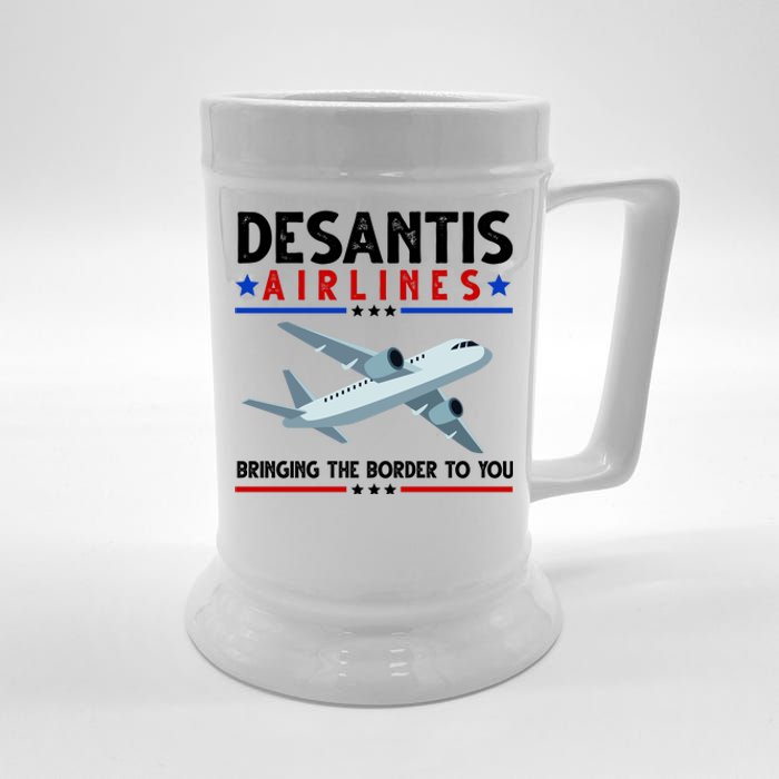 Desantis Airlines Bringing The Border To You Beer Stein