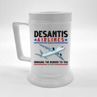 Desantis Airlines Bringing The Border To You Beer Stein