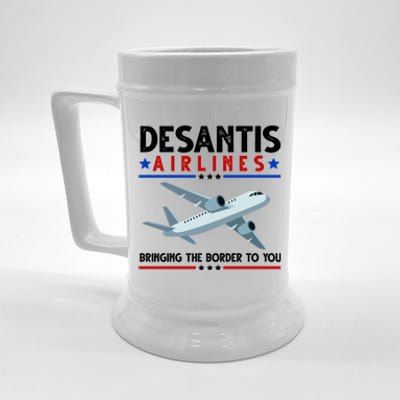 Desantis Airlines Bringing The Border To You Beer Stein