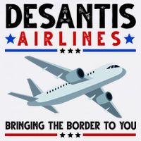 Desantis Airlines Bringing The Border To You Button