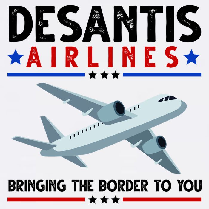 Desantis Airlines Bringing The Border To You Button
