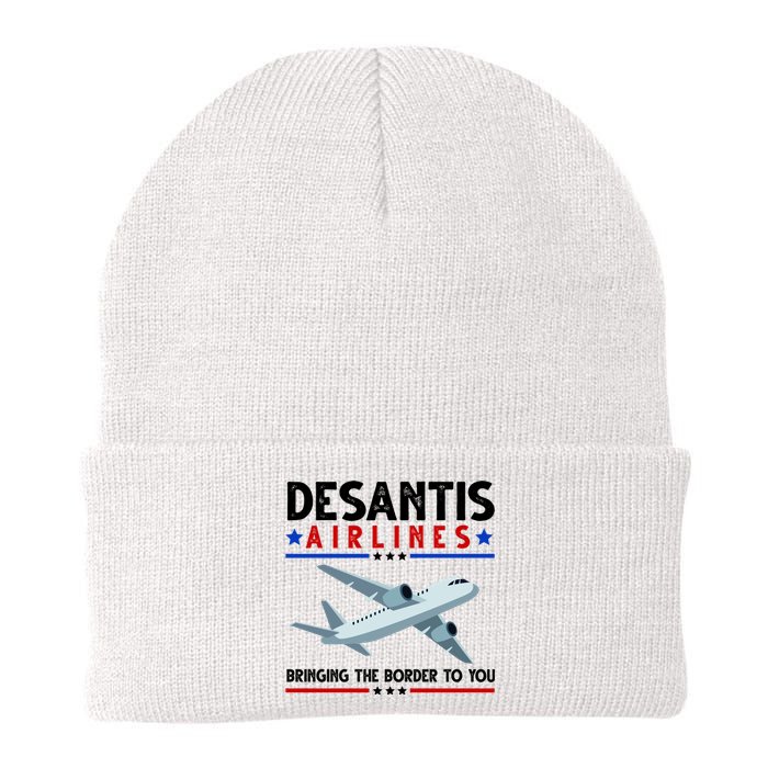 Desantis Airlines Bringing The Border To You Knit Cap Winter Beanie