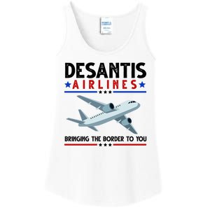 Desantis Airlines Bringing The Border To You Ladies Essential Tank