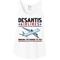 Desantis Airlines Bringing The Border To You Ladies Essential Tank