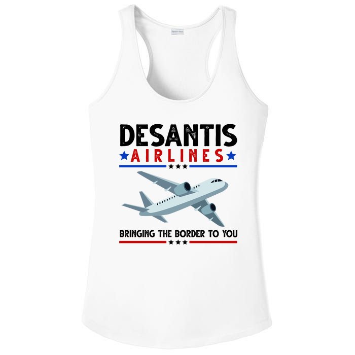 Desantis Airlines Bringing The Border To You Ladies PosiCharge Competitor Racerback Tank