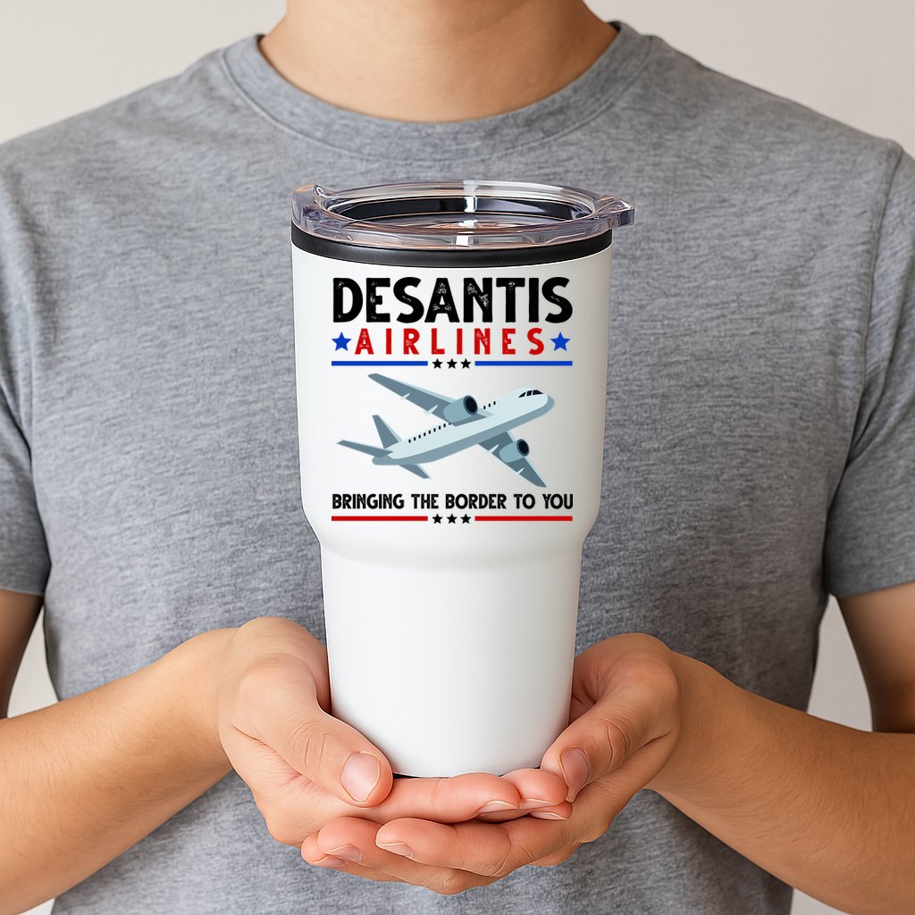 Desantis Airlines Bringing The Border To You Tumbler