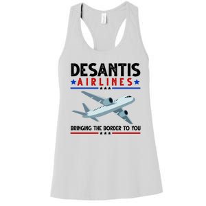 Desantis Airlines Bringing The Border To You Women's Racerback Tank