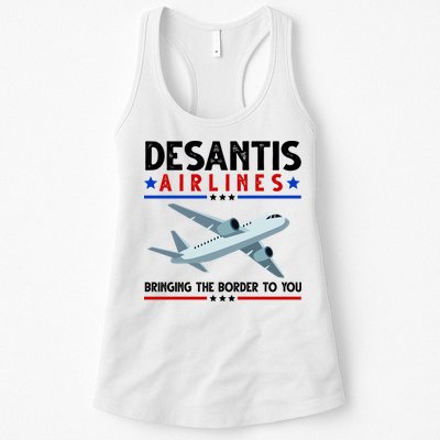Desantis Airlines Bringing The Border To You Womens Tank Top