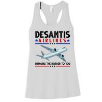 Desantis Airlines Bringing The Border To You Women's Racerback Tank