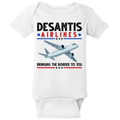 Desantis Airlines Bringing The Border To You Baby Bodysuit