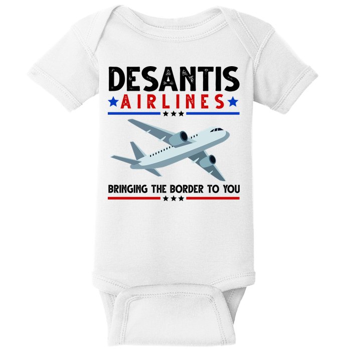 Desantis Airlines Bringing The Border To You Baby Bodysuit