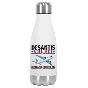 Desantis Airlines Bringing The Border To You Stainless Steel Insulated Water Bottle