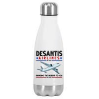 Desantis Airlines Bringing The Border To You Stainless Steel Insulated Water Bottle