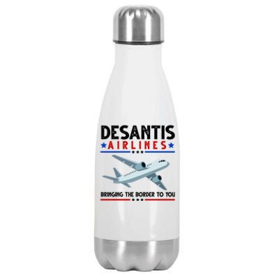 Desantis Airlines Bringing The Border To You Stainless Steel Insulated Water Bottle