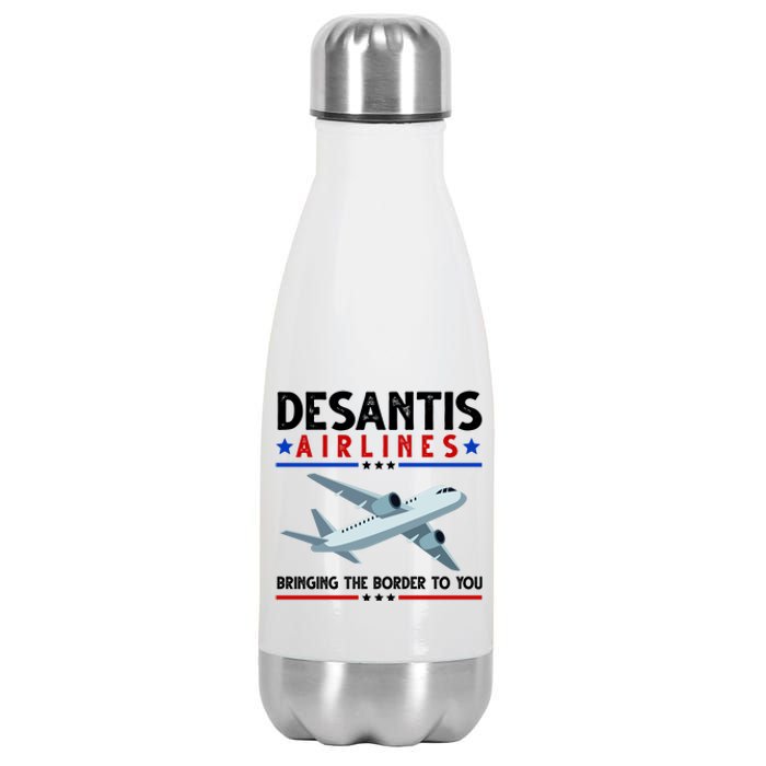 Desantis Airlines Bringing The Border To You Stainless Steel Insulated Water Bottle