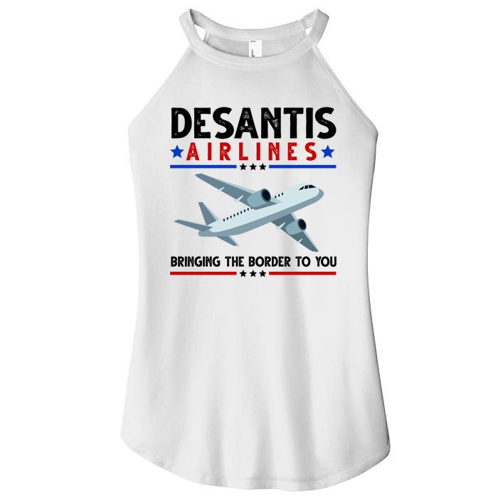 Desantis Airlines Bringing The Border To You Women's Perfect Tri Rocker Tank