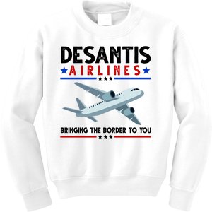 Desantis Airlines Bringing The Border To You Kids Sweatshirt