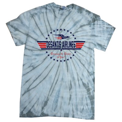 DeSantis Airlines Bringing The Border To You Tie-Dye T-Shirt