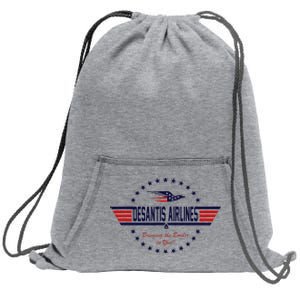 DeSantis Airlines Bringing The Border To You Sweatshirt Cinch Pack Bag