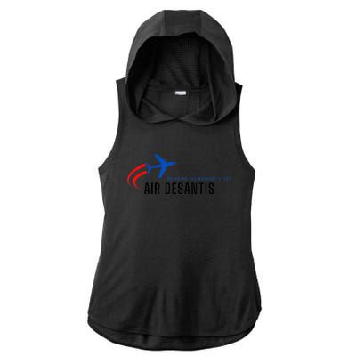 Desantis Airlines Bringing The Border To You Ladies PosiCharge Tri-Blend Wicking Draft Hoodie Tank