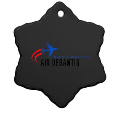 Desantis Airlines Bringing The Border To You Ceramic Star Ornament