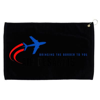 Desantis Airlines Bringing The Border To You Grommeted Golf Towel