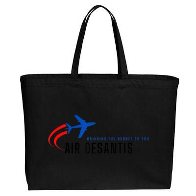 Desantis Airlines Bringing The Border To You Cotton Canvas Jumbo Tote