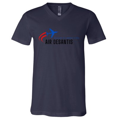 Desantis Airlines Bringing The Border To You V-Neck T-Shirt