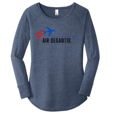 Desantis Airlines Bringing The Border To You Women's Perfect Tri Tunic Long Sleeve Shirt