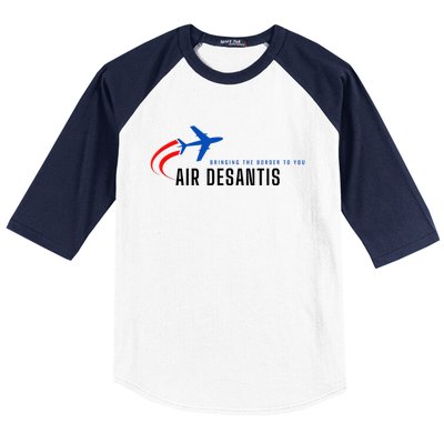 Desantis Airlines Bringing The Border To You Baseball Sleeve Shirt