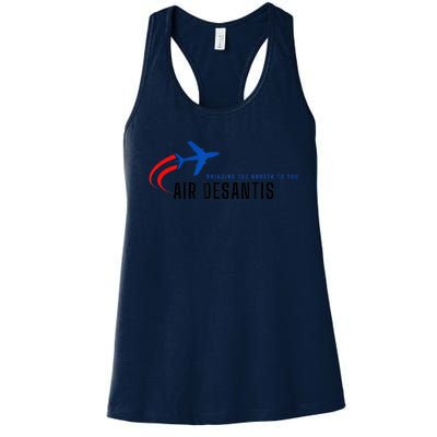 Desantis Airlines Bringing The Border To You Women's Racerback Tank