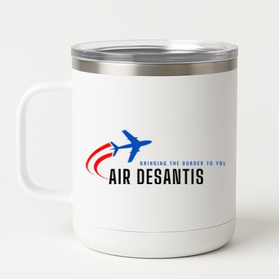 Desantis Airlines Bringing The Border To You 12 oz Stainless Steel Tumbler Cup