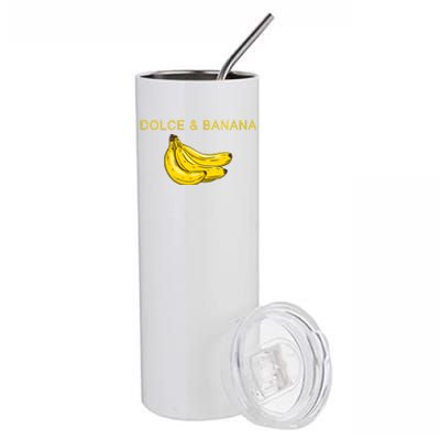 Dolce And Banana Funny Fashion Yellow Yummy Fruit Stainless Steel Tumbler