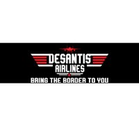 DeSantis Airlines Bringing The Border To You American US Flag Vintage Bumper Sticker