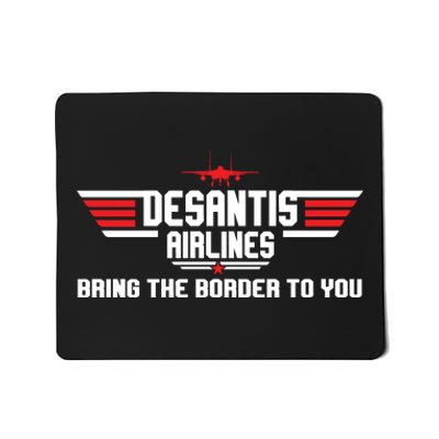 DeSantis Airlines Bringing The Border To You American US Flag Vintage Mousepad