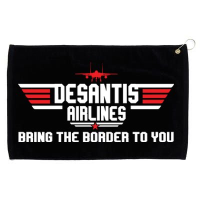 DeSantis Airlines Bringing The Border To You American US Flag Vintage Grommeted Golf Towel